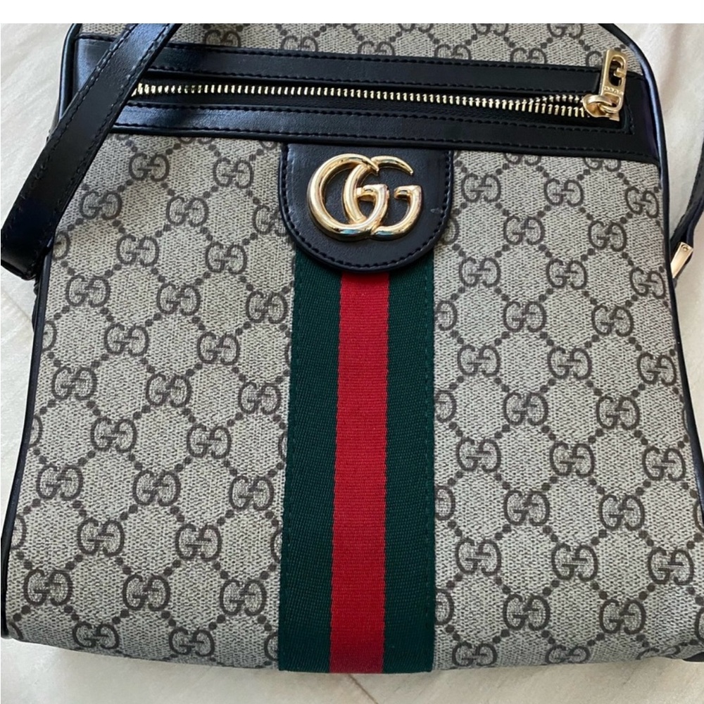 Gucci Beige and Black Crossbody Bag